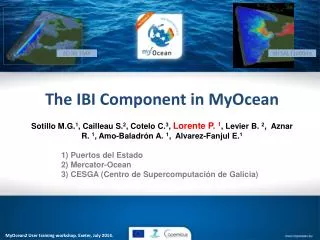 The IBI Component in MyOcean