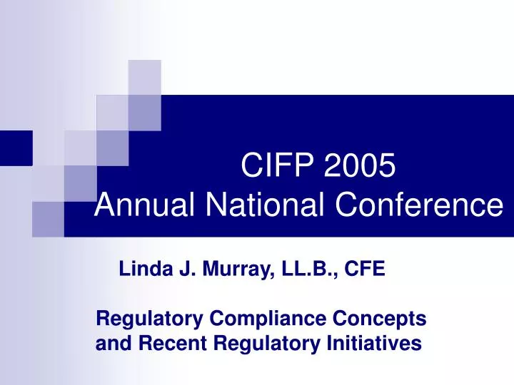 cifp 2005 annual national conference