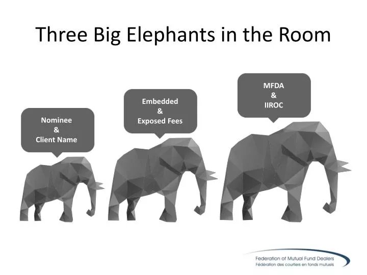 three big elephants in the room