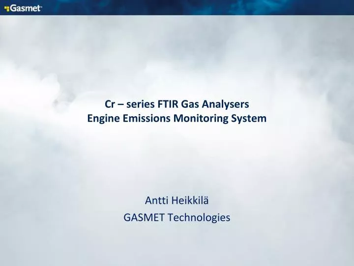 cr series ftir gas analysers engine emissions monitoring system