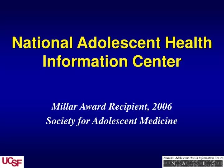 national adolescent health information center