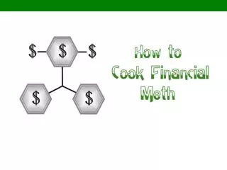 How to Cook Financial Meth
