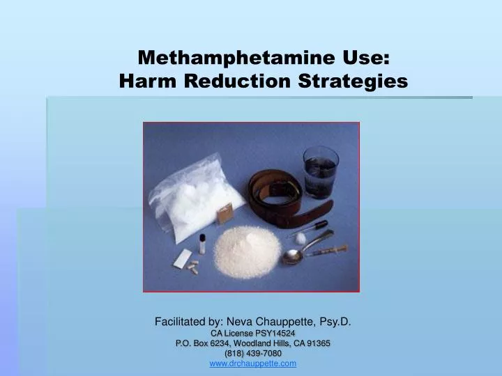 methamphetamine use harm reduction strategies