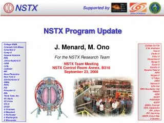 NSTX Program Update