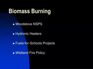 Biomass Burning