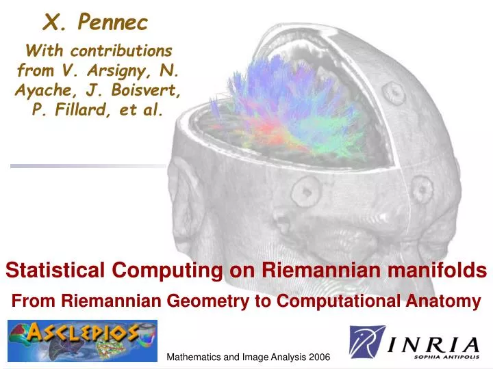 statistical computing on riemannian manifolds from riemannian geometry to computational anatomy