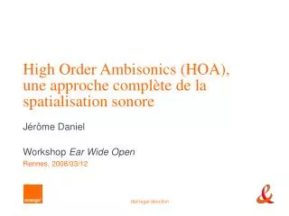 high order ambisonics hoa une approche compl te de la spatialisation sonore