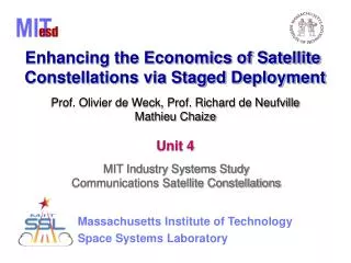Enhancing the Economics of Satellite Constellations via Staged Deployment