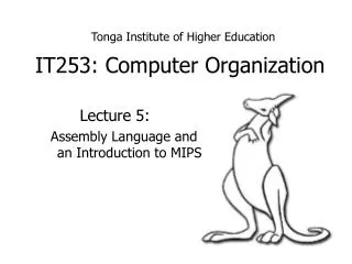 IT253: Computer Organization