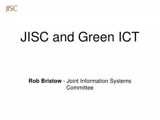 JISC and Green ICT