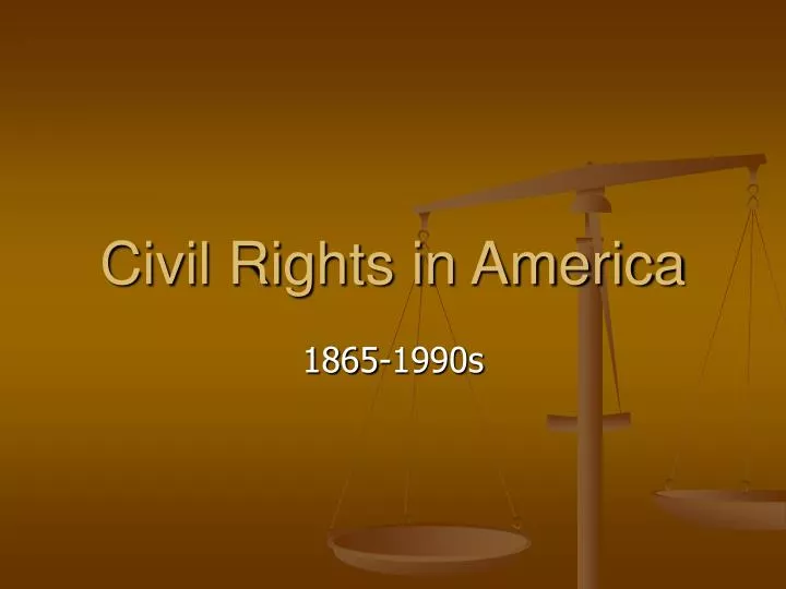 civil rights in america