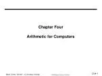 Understanding Arithmetic Operations in Computers: ALU, Binary Numbers, and Sign Representation - slide 1