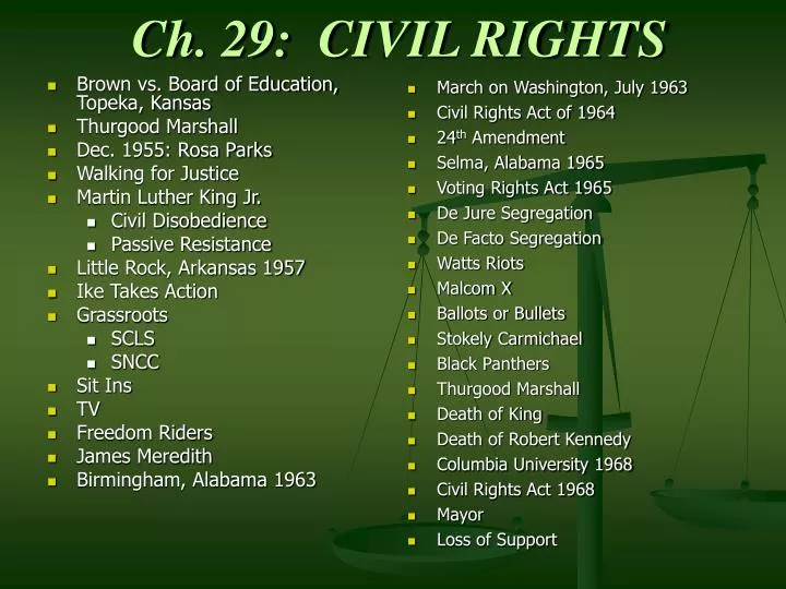 ch 29 civil rights