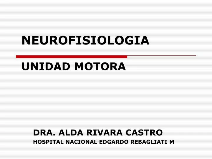 neurofisiologia unidad motora