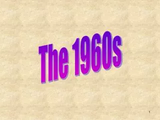 The 1960s