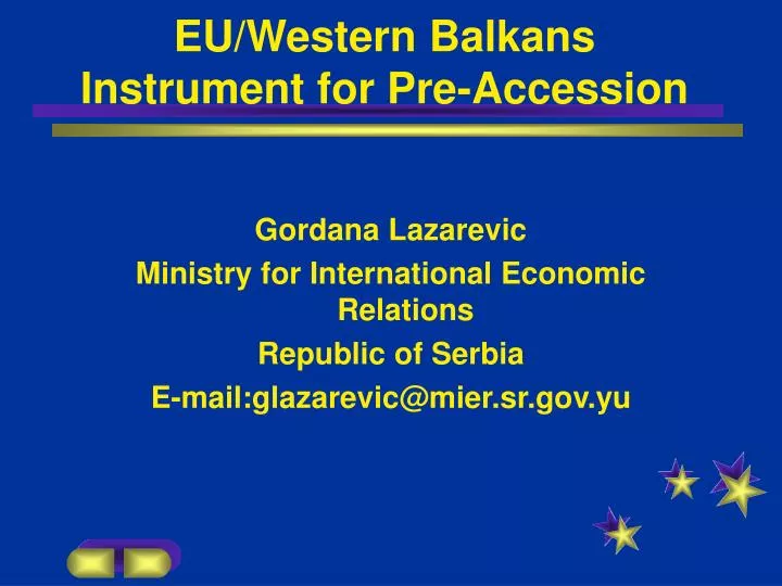 eu western balkans instrument for pre accession
