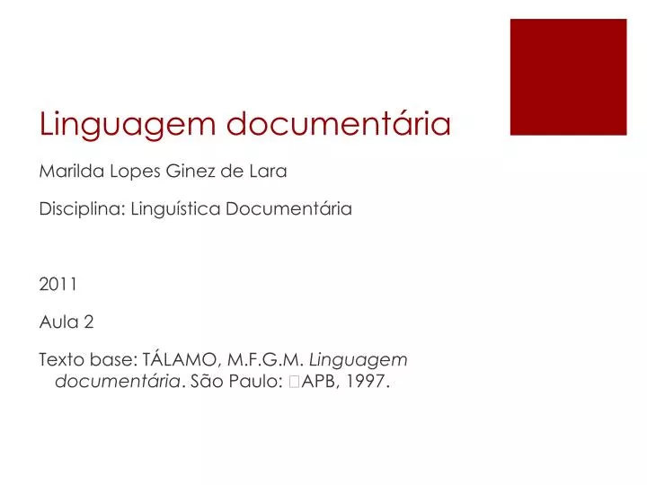 linguagem document ria