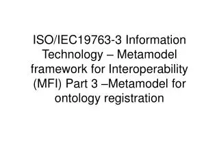 ISO/IEC 19763-3