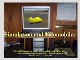 Simulation and Velomobiles