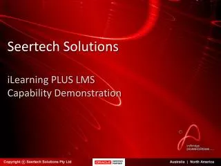 Seertech Solutions iLearning PLUS LMS Capability Demonstration