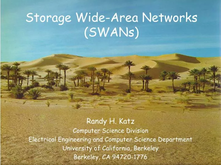 storage wide area networks swans