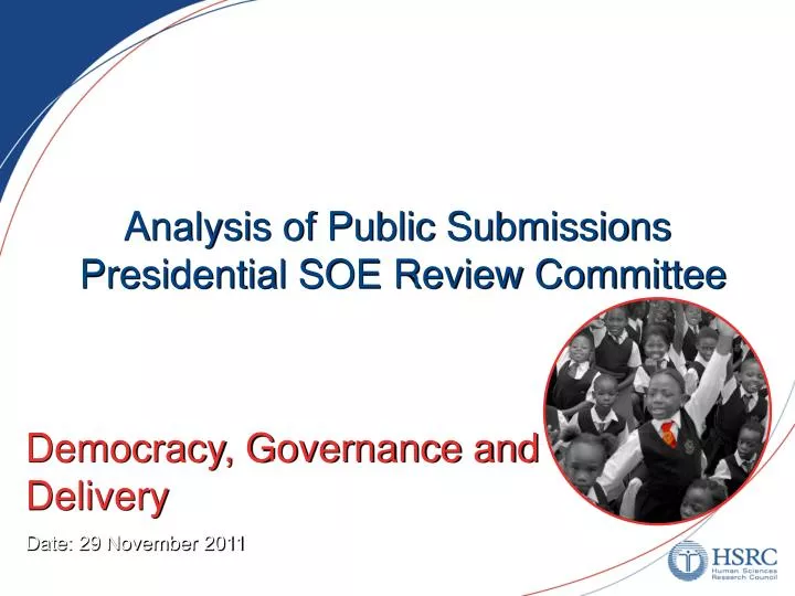 analysis of public submissions presidential soe review committee