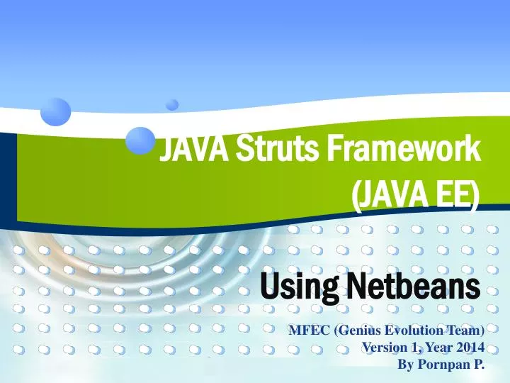 java struts framework java ee using netbeans