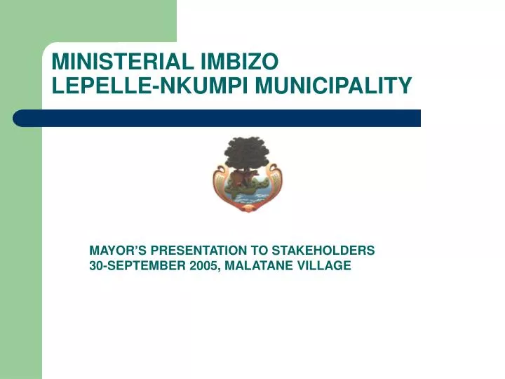 ministerial imbizo lepelle nkumpi municipality