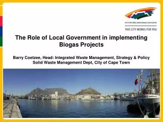 Legal Context: Roles &amp; Responsibilities of a municipality