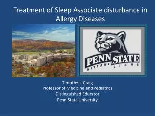 Treatment of Sleep Associate disturbance in Allergy Diseases