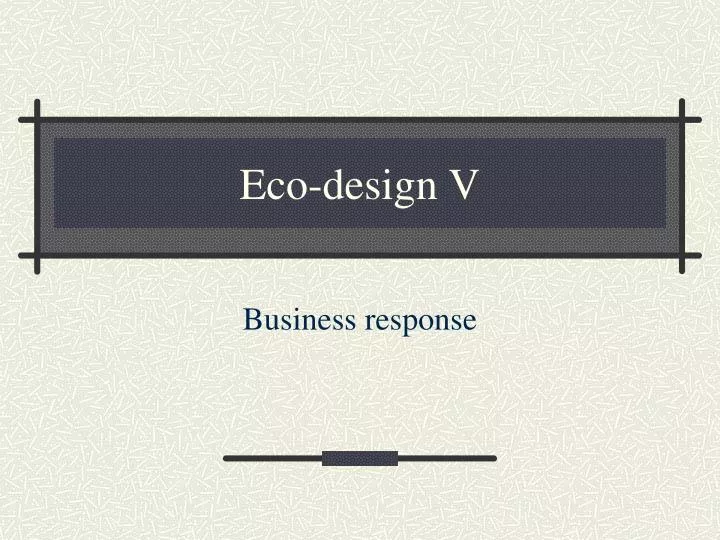 eco design v