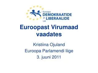 euroopast virumaad vaadates