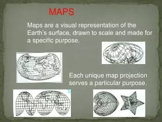Each unique map projection serves a particular purpose.