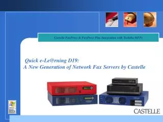 Quick e-Le@rning D19: A New Generation of Network Fax Servers by Castelle