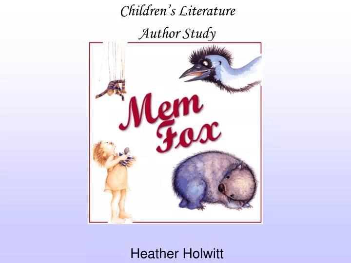 children s literature author study