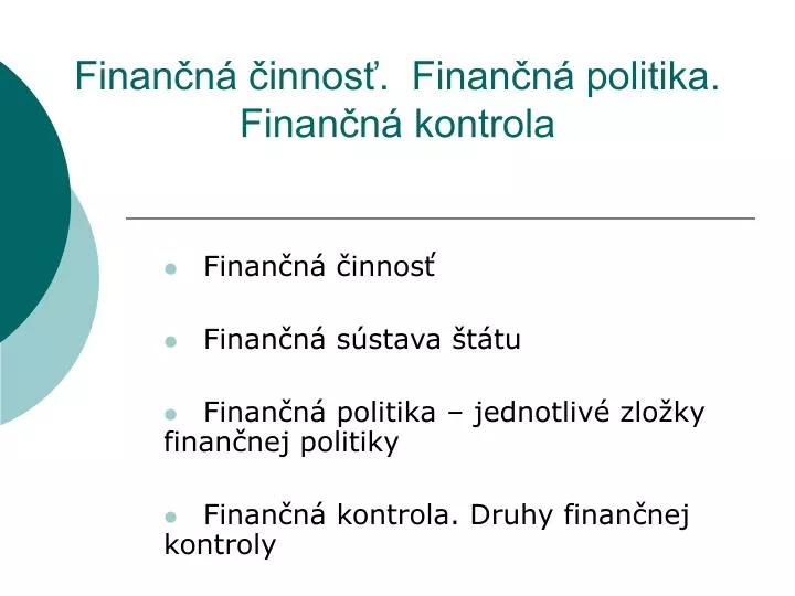 finan n innos finan n politika finan n kontrola