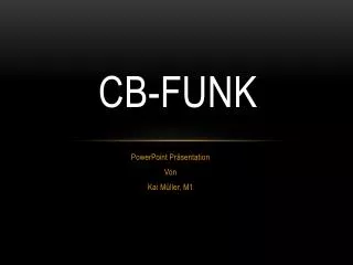 cb funk