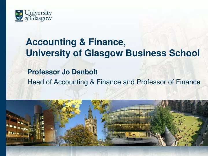 accounting finance university of glasgow business school