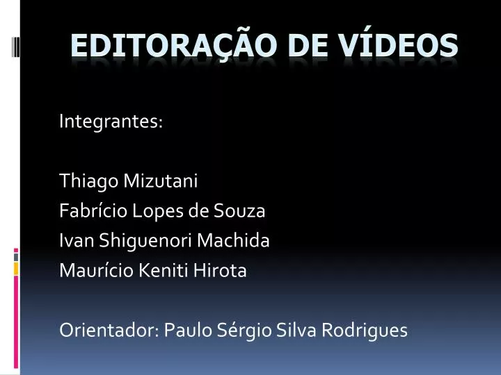 editora o de v deos