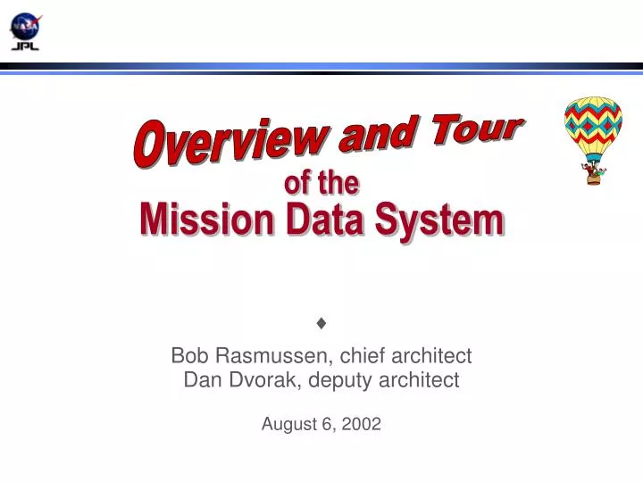 of the mission data system