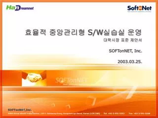 s w softonnet inc 2003 03 25