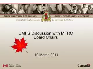DMFS Discussion with MFRC Board Chairs