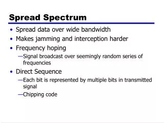 spread spectrum