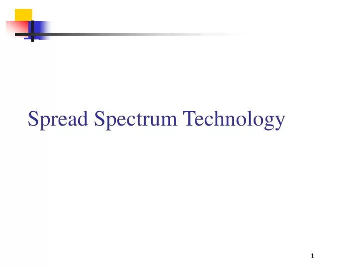 spread spectrum technology