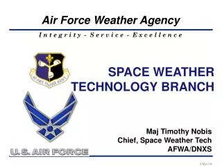 SPACE WEATHER TECHNOLOGY BRANCH
