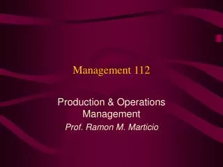Management 112