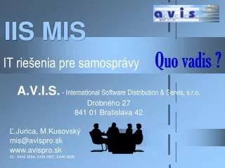 it rie enia pre samospr vy quo vadis