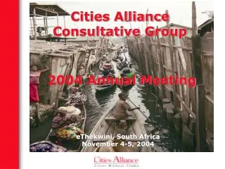Cities Alliance Consultative Group