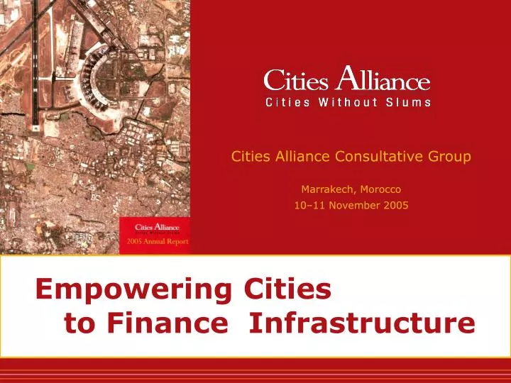 empowering cities to finance infrastructure
