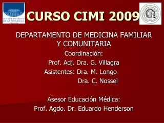 curso cimi 2009